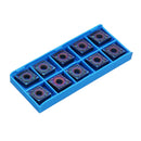 Drillpro 10pcs HRC45 Blue Nano CNMG120408-MA US735 Carbide Insert for MCLNR/L Turning Tool Holder