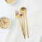 Maision Maxx 4PCS Stainless Steel Dinnerware Set Mi Home Spoon Fork Meat Cutter Tea Spoon 4 Kit Flatware Set