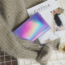 6Pcs Fine Glitter Mermaid Printed Faux Leather Sheet Synthetic Glitter Leather Craft Fabric Tool