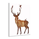 Miico Hand Painted Oil Paintings Simple Style-B Side Face Deer Wall Art For Home Decoration Painting