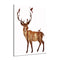 Miico Hand Painted Oil Paintings Simple Style-B Side Face Deer Wall Art For Home Decoration Painting