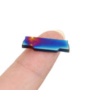 Drillpro 10pcs HRC45 Blue Nano MGMN300-M 3mm Carbide Insert for MGEHR/MGIVR Turning Tool Holder