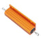RX24 100W 30R 30RJ Metal Aluminum Case High Power Resistor Golden Metal Shell Case Heatsink Resistance Resistor