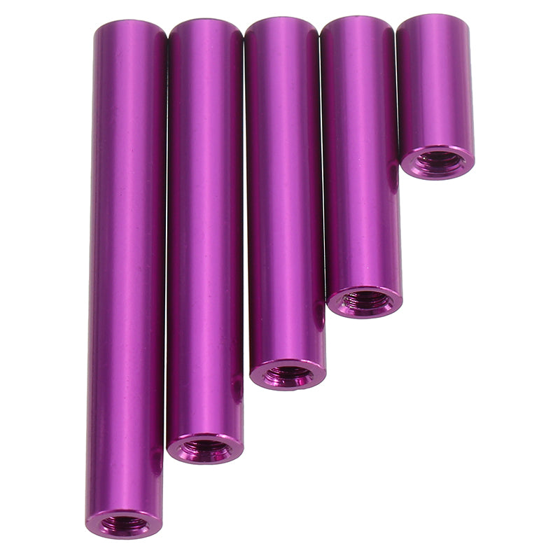 Suleve M3AR8 M3 Aluminum Alloy Standoff Studs 10-35mm Purple Round PCB Board Standoffs 10pcs