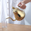 1.2/1.8L Stainless Steel Coffee Drip Pot Gooseneck Kettle Teapot with Filter Induction Cooker Tea Kettle