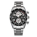 BENYAR 5126M Stainless Steel Luminous Hands Waterproof Chronograph  Business Men Watch Quartz Watch