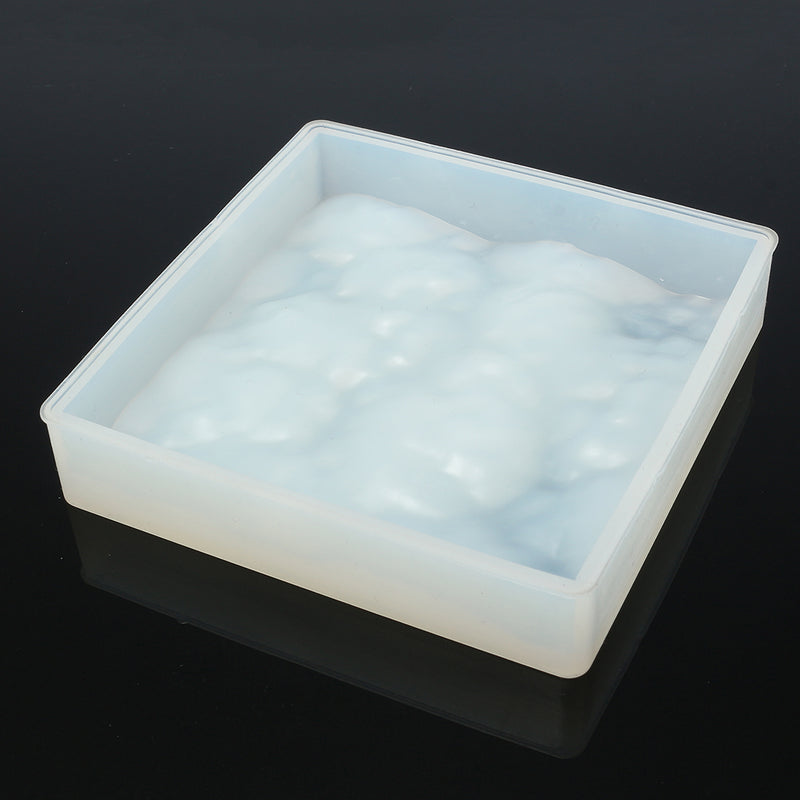 Crystal Adhesive Glue Silicone 3D Water Ripple Mold DIY Jewelry Pendant Pattern Die