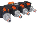 Universal 4 Way Hose Faucet Manifold Water Segregator for 3/4" 1/2" Garden Tap Splitter Water Pipe Divider Hose Quick Connector Nozzle Shut Off Control