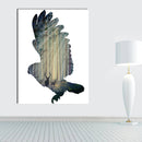Miico Hand Painted Oil Paintings Simple Style-A Flying Owl Wall Art For Home Decoration Painting