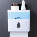 21.5*11.9*13.3cm Creative Plastic Bath Wall Mounted Paper Shelf Holder Storage Box Toilet Tissue Dispenser