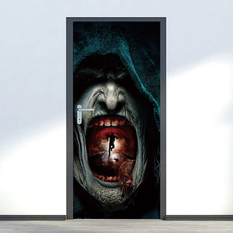 Miico MT009 3D Door Sticker Halloween Sticker Room Decoration Removable Wall Stickers