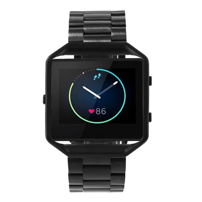 Stainless Steel Bracelet Wrist Band+Metal Frame For Fitbit Blaze Activity Tracker