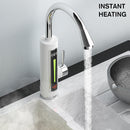 3300W Electric Hot Water Heater Faucet LED Ambient Light Temperature Display Instant Hot Water Heating Tap
