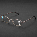 Anti-fatigue Progressive Multi-focus Reading Glasses Foldable Metal Frame Anti-blue Mini Vintage Reading Glasses