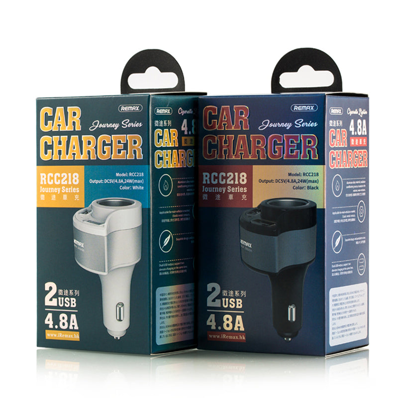 Original Remax Dual USB Port 4.8A USB Car Charger Power Adapter for Xiaomi Redmi Note 5 Honor 8X