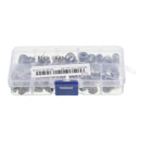 Suleve MXZN3 70Pcs M4/M5/M6 Zinc Alloy Wood Furniture Hex Socket Drive Head Threaded Insert Nut Internal and External Nut 8-15mm