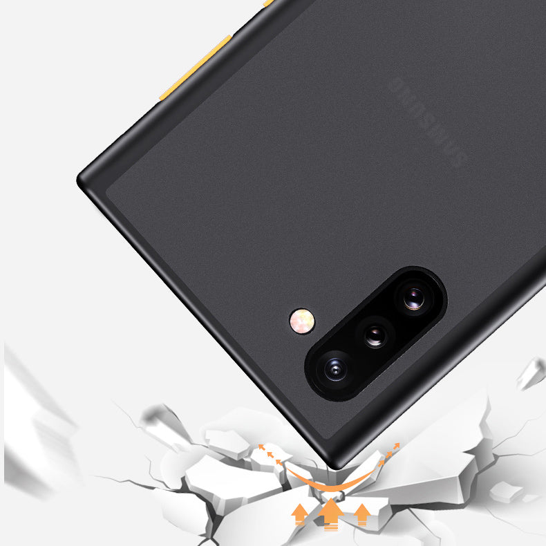 ROCK Frosted Shockproof Anti-fingerprint Soft TPU Edge + Hard PC Protective Case for Samsung Galaxy Note 10+ / Note 10 Plus / Note10+ 5G