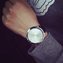 Touch Screen LED Waterproof Personality Tree Shaped Dial Leather Strap Lover Men Women Watch