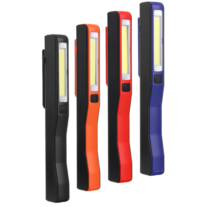 3W COB LED Work Light Outdoor Camping Emergency Magnetic Pen Lamp Night Flashlight