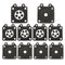 10pcs Carburetor Gaskets Metering Diaphragm Assembly For Walbro 95-526