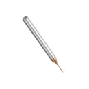 Drillpro 0.5/0.6mm 2 Flutes 50mm Long Neck End Mill HRC60 CNC Deep Groove Cutter Milling Cutter Router Bit