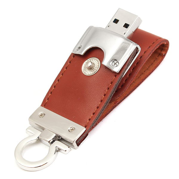 8/16/32GB Portable Leather Mirco USB2.0 OTG Flash Drive U Disk