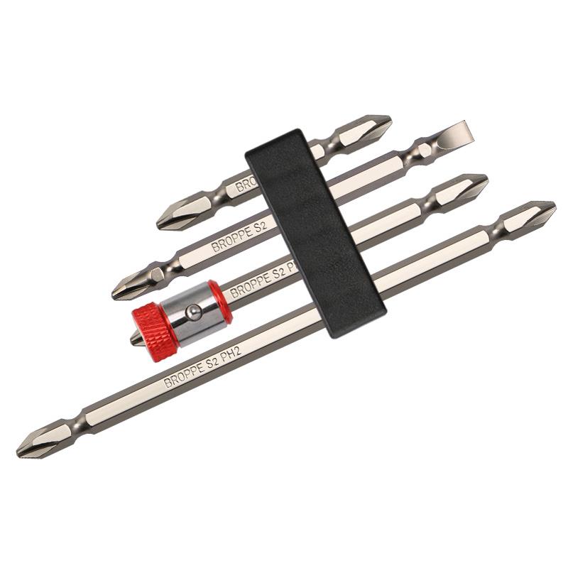 BROPPE S2 Magnetic Phillips Screwdriver Bit Set with Removable Magnetizer Ring PH2 Electric Screwdriver 1/4 Inch Hex Shank