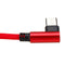 2M 90 Degree 2.4A Type C Nylon Braided Data Cable For Smartphone Tablet