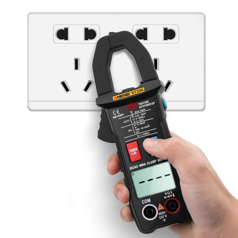 ANENG ST206 Digital Multimeter Clamp Meter 6000 Counts True RMS Amp DC/AC Current Clamp Tester Meters Voltmeter
