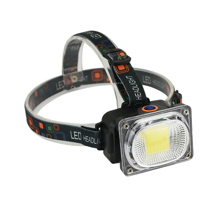 XANES SYT002 850LM COB Headlamp 3 Modes Night Warning Light Camping Hunting Portable Emergency Lantern 18650