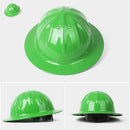 Lightweight Aluminum Full Brim Hard Hat Safety Helmet Protection Construction