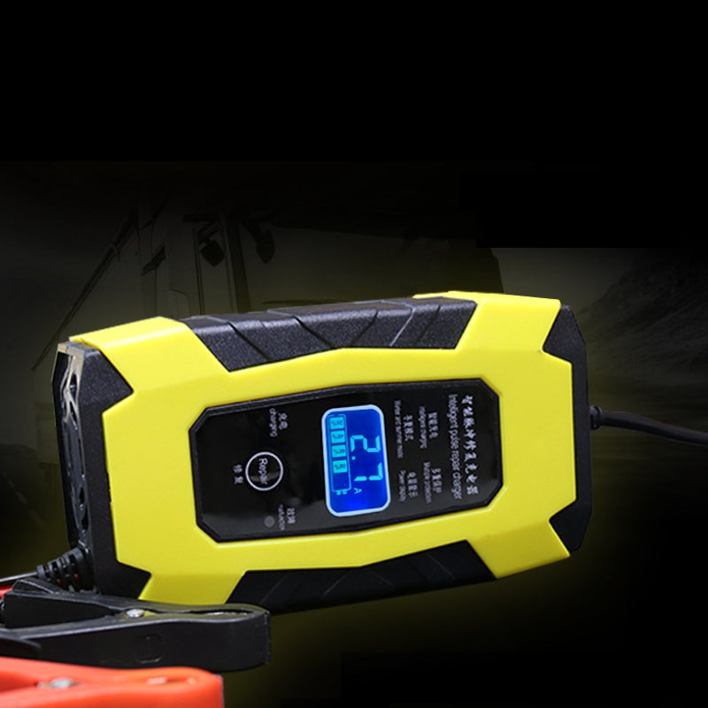 Enusic 12V 6A Intelligent Repair Battery Charger For Car Motorcycle Truck Van Marine Lead Acid Batteries Agm Gel Wet
