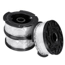 3Pcs Weed Eater String Replacement Spool Line + 1Pc Lawnmower Trimmer Cap & Spring