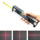 Loskii DX-012 Multipurpose Laser Level Horizontal Vertical Measure Tape Aligner Ruler With 3 Bubbles