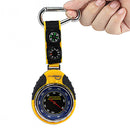 4 In 1 Functions Digital Mini Compass Altimeter Thermometer Barometer Equipment With Carabiner