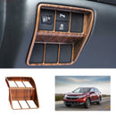 ABS Peach Wood Grain Headlight Switch Cover Trim for Honda CRV CR-V 2017 2018
