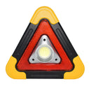Portable COB LED Work Light Multi-function Triangle Warning Traffic Lamp Camping Searchlight