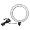 USB 26cm 5500K Video Ring Light with Tripod Head Adapter Phone Clip for Youtube Tiktok Live Streaming