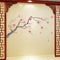 Miico FX64045 Plum Flower Wall Sticker Home Decorative Sticker DIY Sticker Living Room And Bedroom Decoration