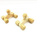 Wood Massager Manual Small Four Wheel Wooden Massager Manual Massager Whole Body Massager