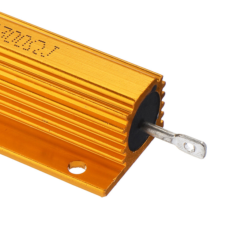20pcs RX24 100W 300R 300RJ Metal Aluminum Case High Power Resistor Golden Metal Shell Case Heatsink Resistance Resistor