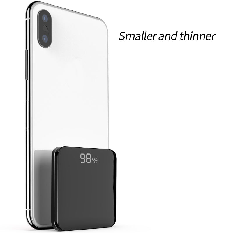 3 IN 1 Mini Power Bank 10000 MAH Thin Portable Wireless 2.1A Fast Charging