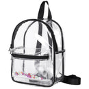 Fashion Lady Backpack Transparent Black Wild Student Bag Youth Backpack