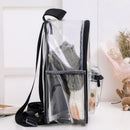 Fashion Lady Backpack Transparent Black Wild Student Bag Youth Backpack
