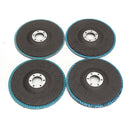 10pcs 5 Inch 40/60/80/120 Grit Flap Disc Sanding Grinding Wheels