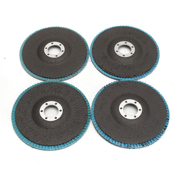 10pcs 5 Inch 40/60/80/120 Grit Flap Disc Sanding Grinding Wheels