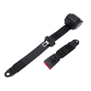 Black Adjustable Automatic Shrinking Three-Point Car Seat Belt With Seat Be