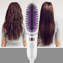 Electric Hair Straightener PTC Heating Comb 5 Gears LCD Negative Ion Straight Brush Salon Hairdressing Tool