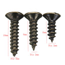 M2 6-10mm Bronze Self-Tapping Phillips Screws Tone Flat Head Round Rivet Wood Screws