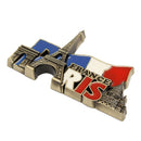 Paris France Travel Collectible Metal Stereoscopic Fridge Magnet Sticker Tourist Souvenir